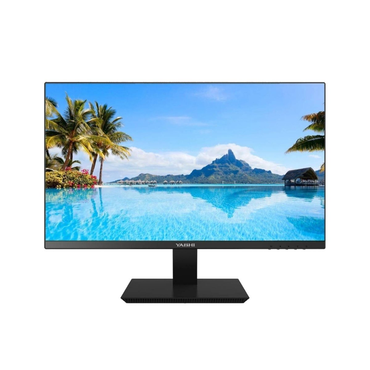 YA1051 - Monitor YASHI YZ2450 23.8" IPS Nero con pannello frontale minimal e colori brillanti, perfetto per postazioni desktop eleganti.